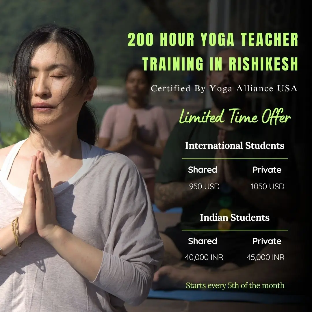 Discounted Offer on 200 Hour Yoga Teacher Training in Rishikesh