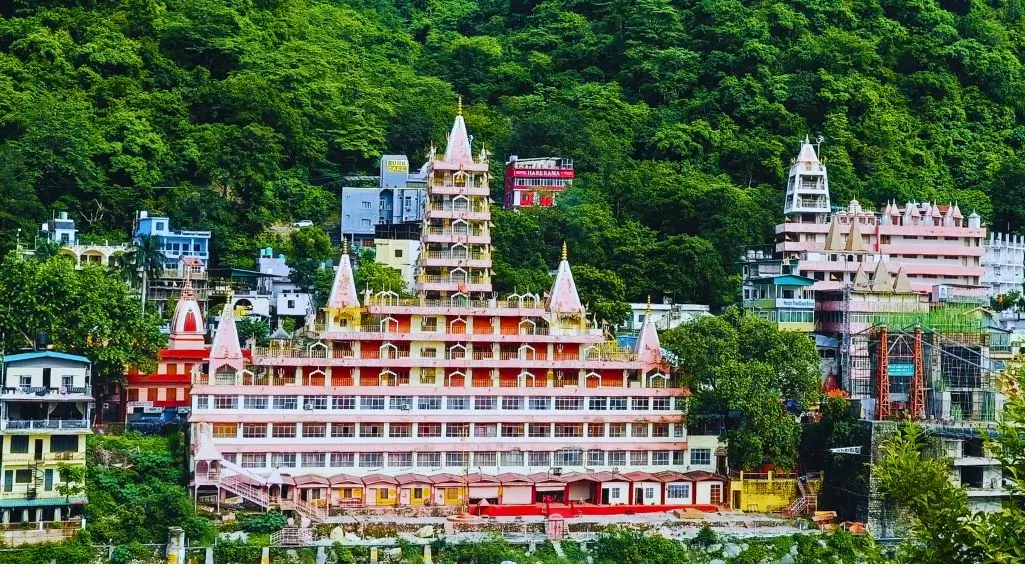 Raghunath Temple or Terah Manzil temple in Yoga Captial of World, Rishikesh, India