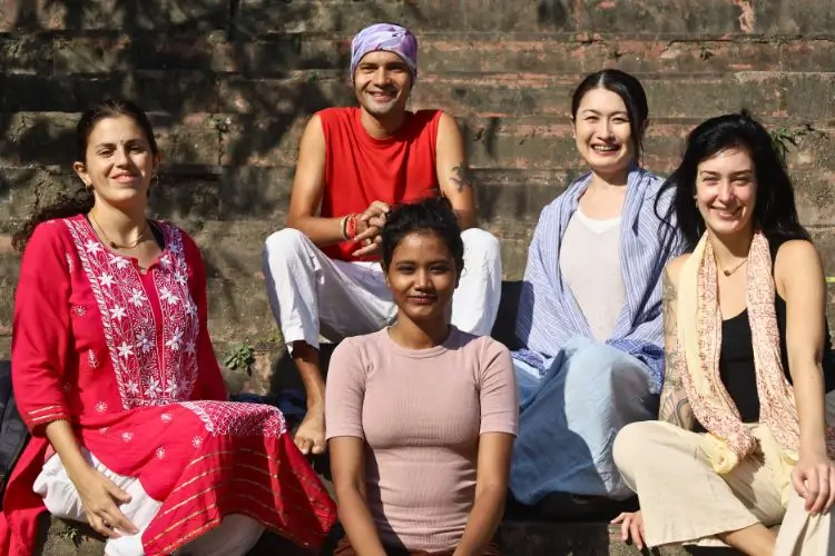 Yoga Teacher Training Students in Rishikesh India