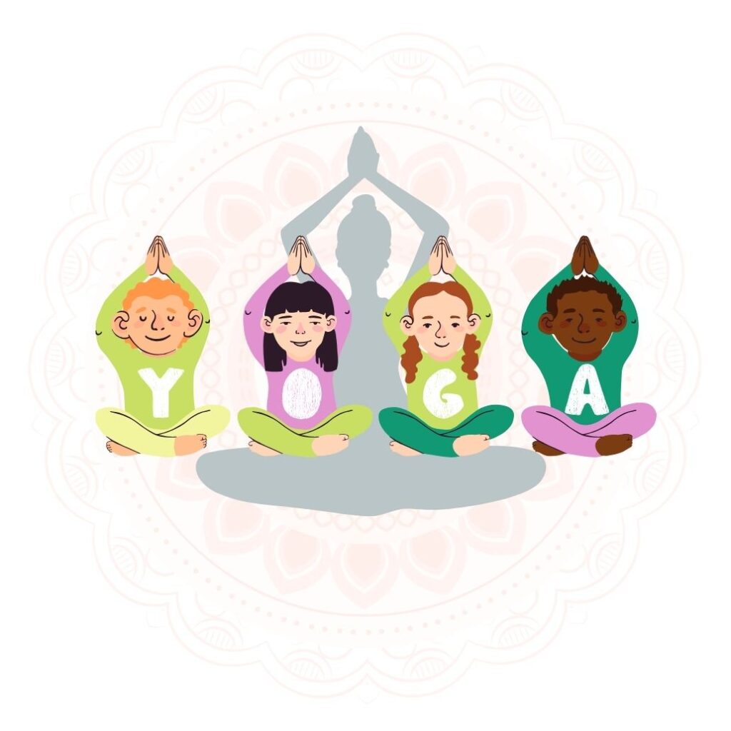 yoga students cartoon
