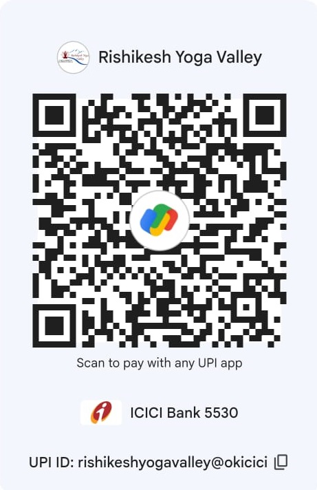 Rishikesh Yoga Valley Google Pay QR code