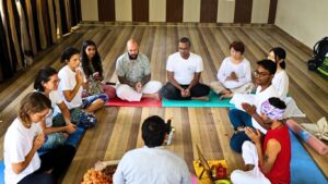 yoga teacher training ceremony