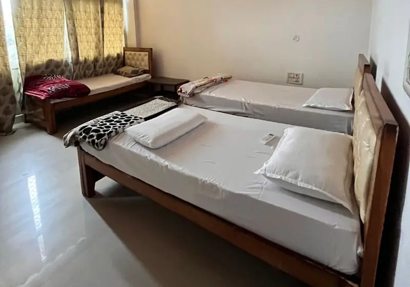 triple sharing room at Rishikesh Yoga Valley School Building