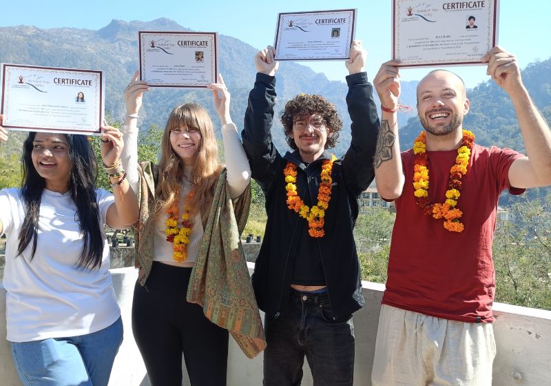 Certified 100 hour yoga students