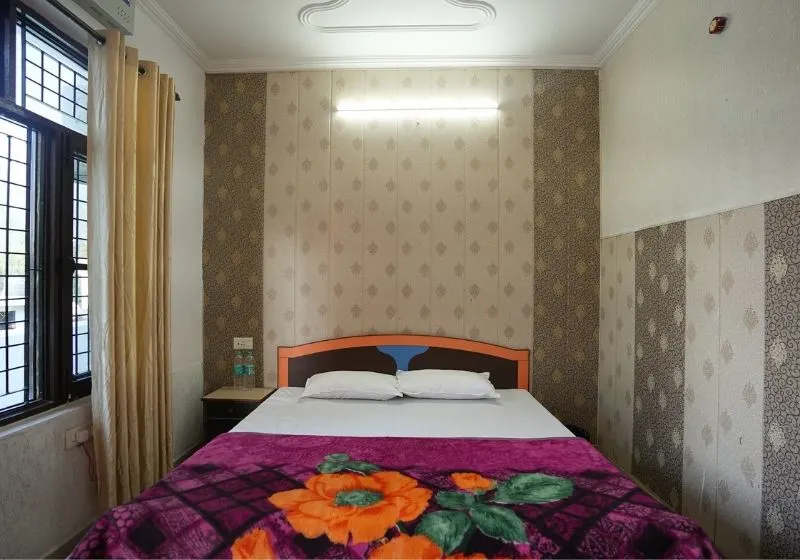 Private room for 200 hour yoga course at Rishikesh Yoga Valley school building