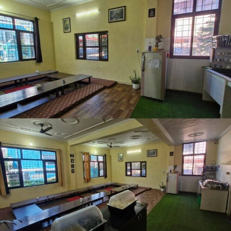 Rishikesh yoga valley dining area