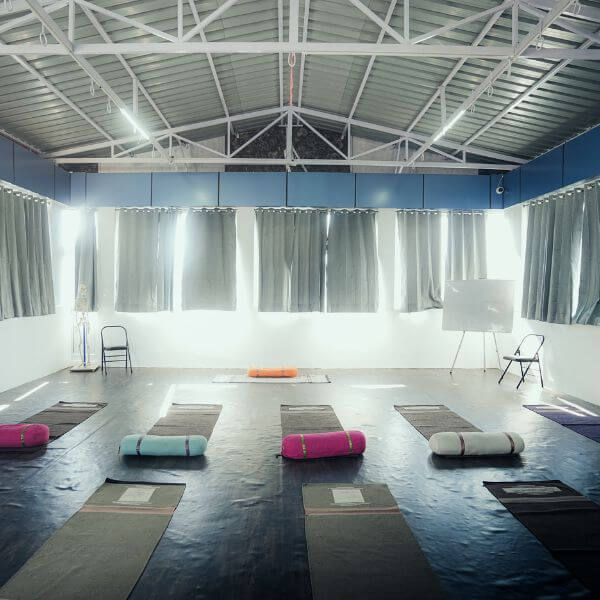 Rishikesh yoga valley yoga hall for yoga sessions