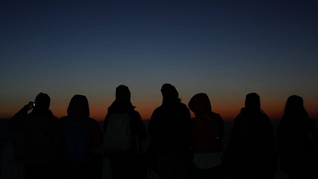 beautiful sunset from kunjapuri utaarakhand