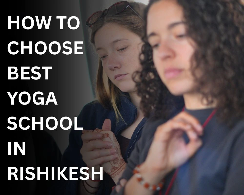 Students learning during yoga teacher training while choosing the best yoga school in Rishikesh, India.