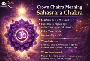crown chakra meaning sahasrara chakra explanation symbol location benefits and spiritual significance in yoga and meditation