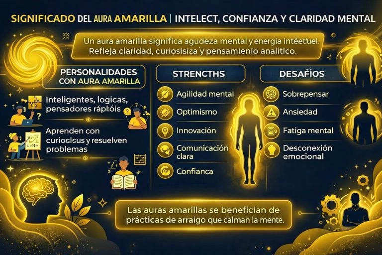 aura colors and their meaning aura amarilla intelecto confianza claridad mental significado completo