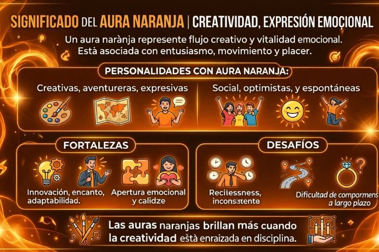 colores del aura y sus significados aura naranja creatividad alegria expresion emocional significado completo
