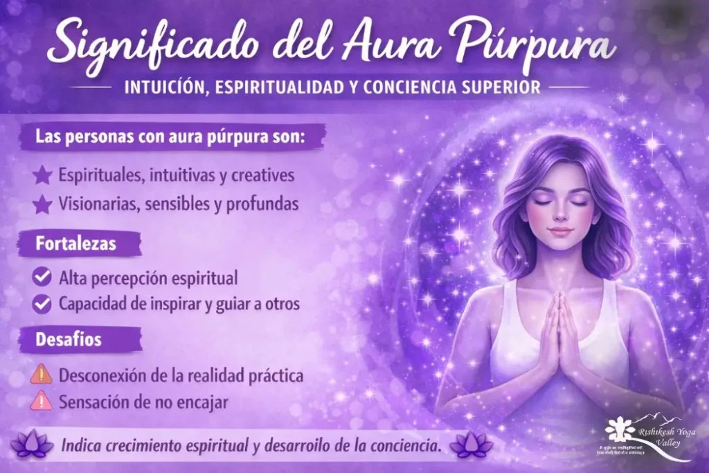 aura colors and their meaning aura purpura intuicion espiritualidad conciencia superior significado completo