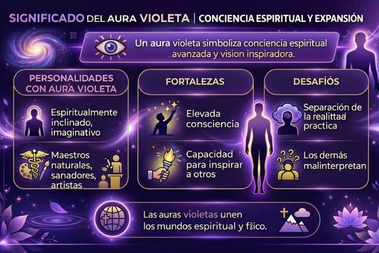 aura colors and their meaning aura violeta conciencia espiritual expansion significado completo