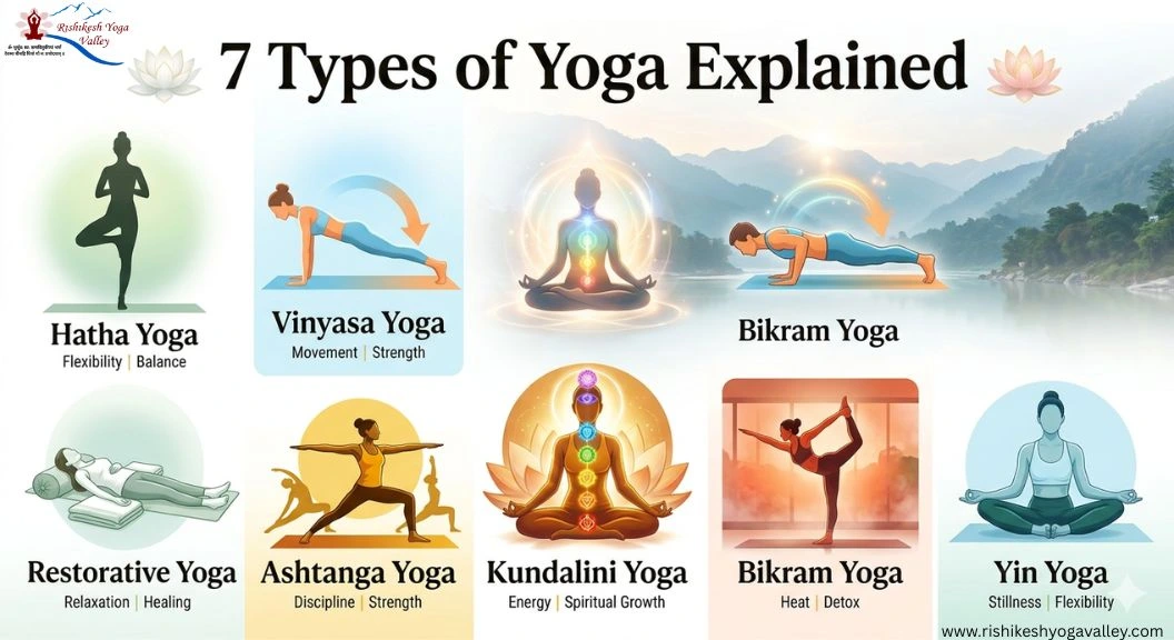 7 Types of Yoga Explained: Hatha, Vinyasa, Ashtanga & More