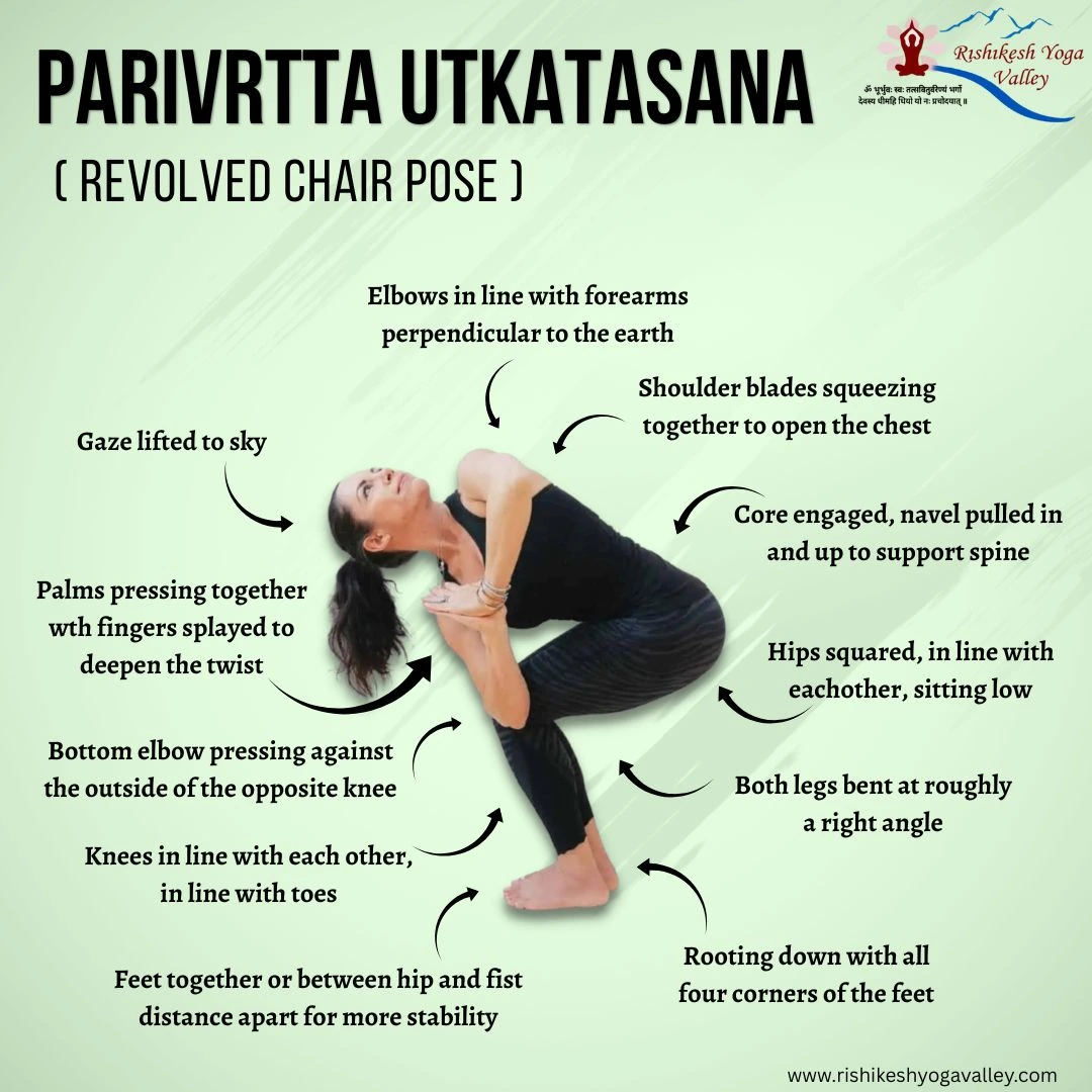 Parivrtta Utkatasana (Revolved Chair Pose): Benefits, Steps, Mistakes & Tips