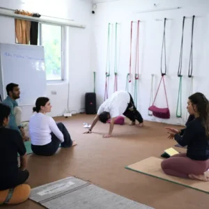 yogi neeeraj training ashtanga in 500 hour yoga teacher training in rishikesh india
