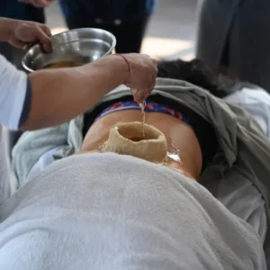 yogi rakesh teaching ayurveda in 500 hour yoga ttc in rishikesh india
