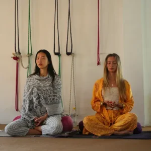 yogi shankar teaching meditation in 3 day yoga retreat in rishikesh india