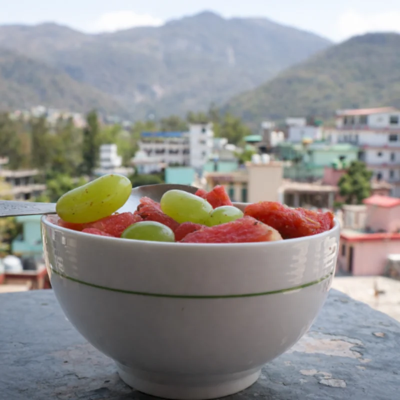 RISHIKESH YOGA VALLEY FRESH WEATHER FRESH FRUITS