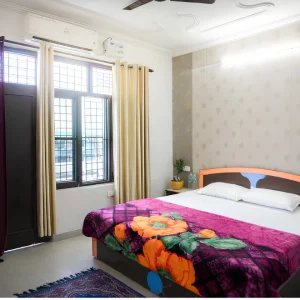 Comfortable private room accommodation for 100 hour yoga teacher training in Rishikesh