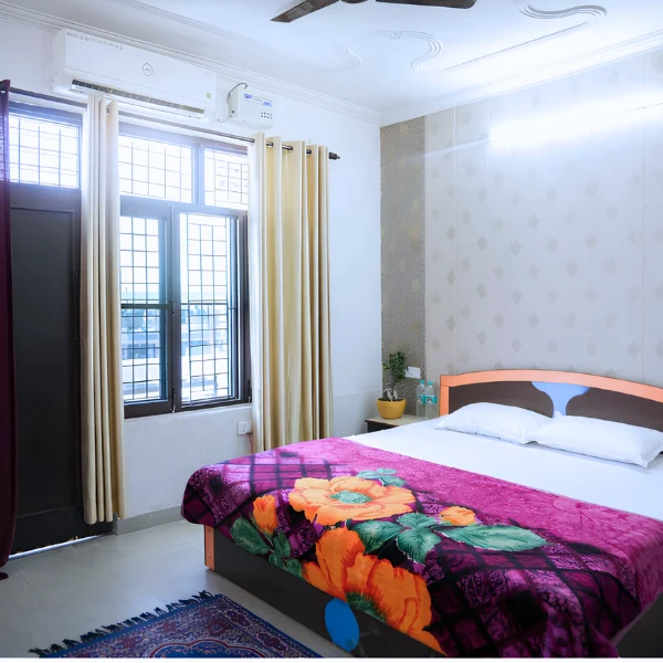 private room during 10 days yoga retreat in rishikesh