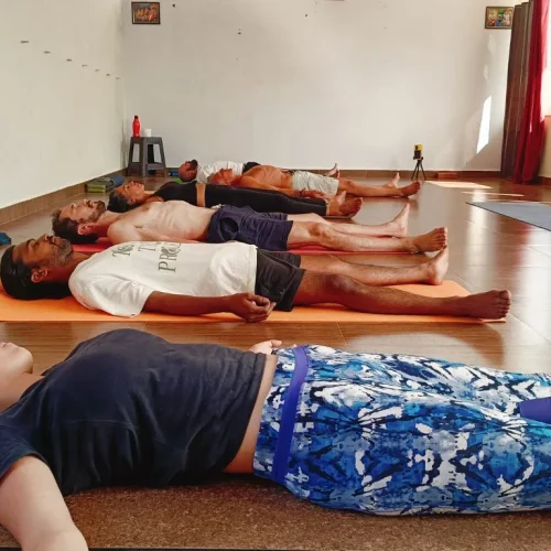 savasana in rishikesh yoga valley school yoga hall